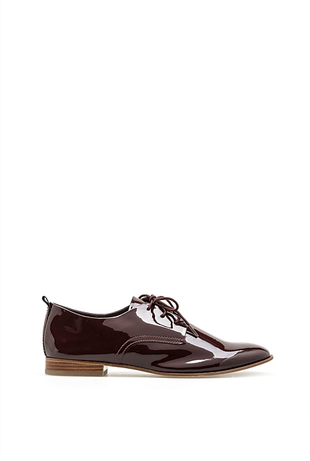 Demi Patent Leather Derby - WOMEN Shoes | Trenery