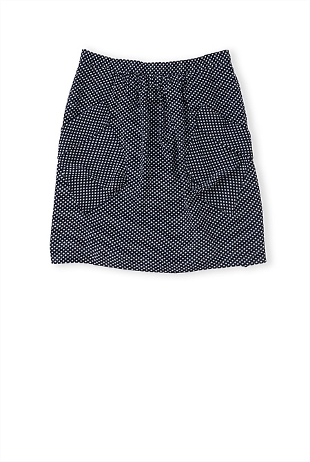 Geometric Cross Skirt