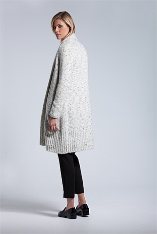 Speckle Knit Coat