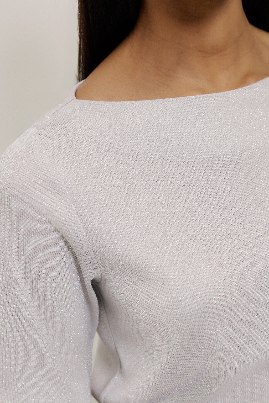 Metallic Rib T-shirt