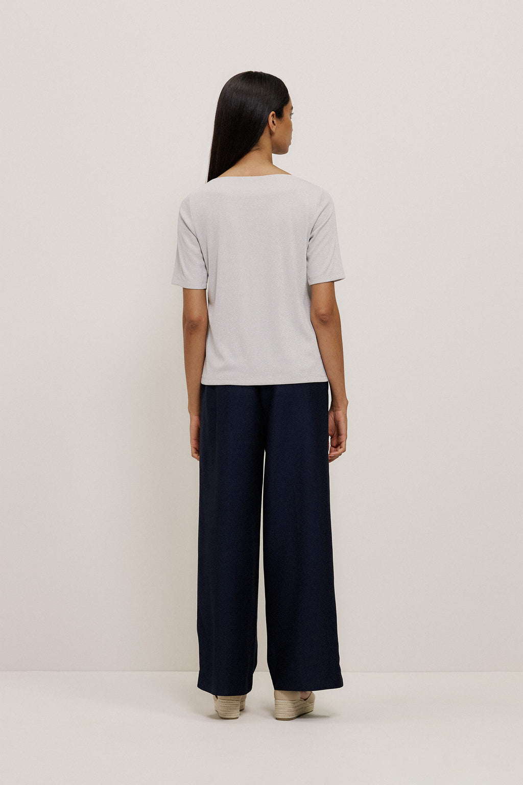 Metallic Rib T-shirt