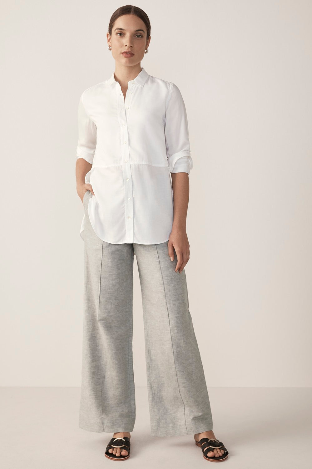 Modal Seamed Front Shirt