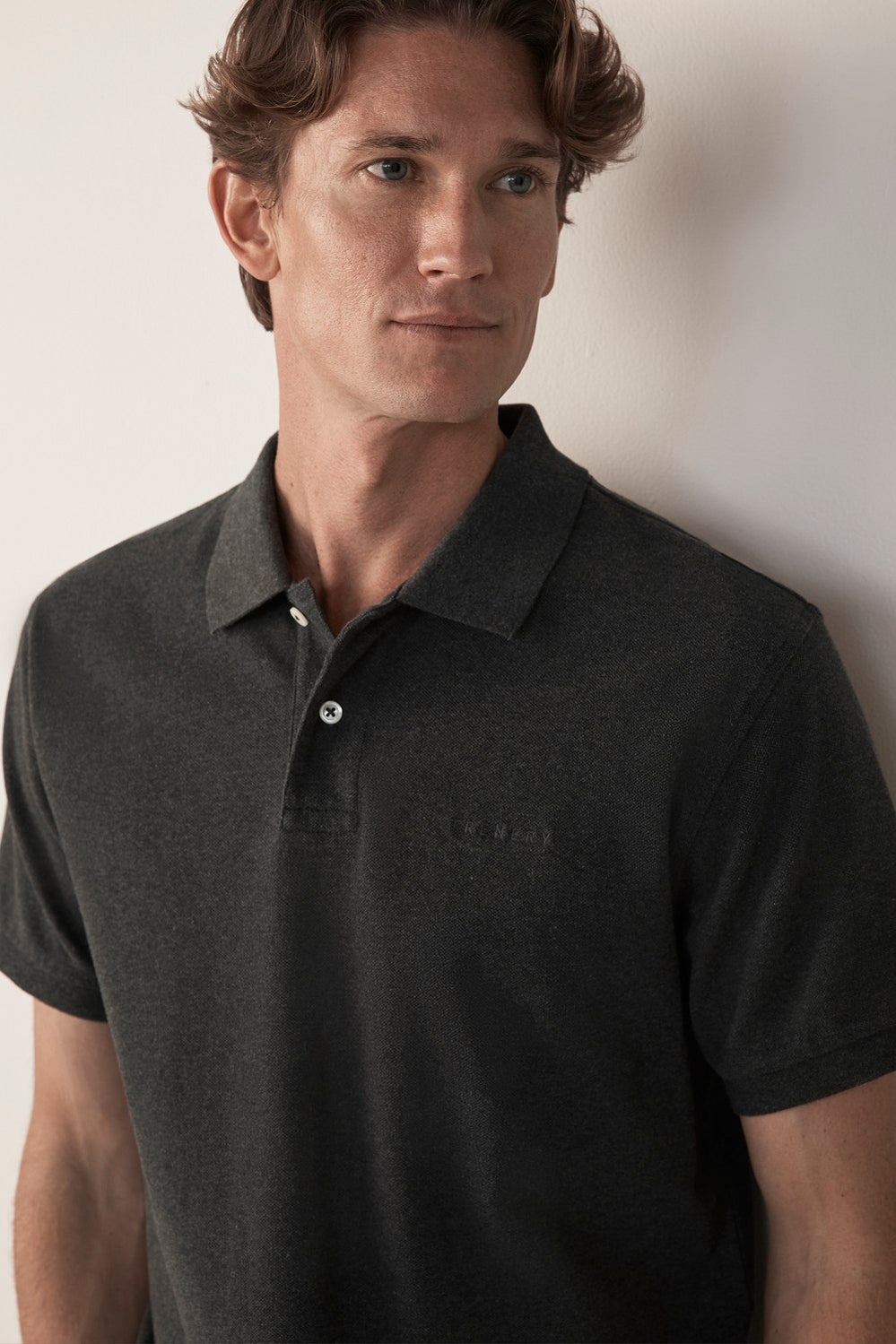 Cotton Pique Marle Logo Polo