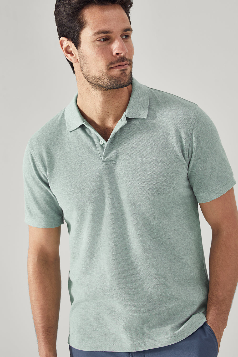Cotton Pique Marle Logo Polo