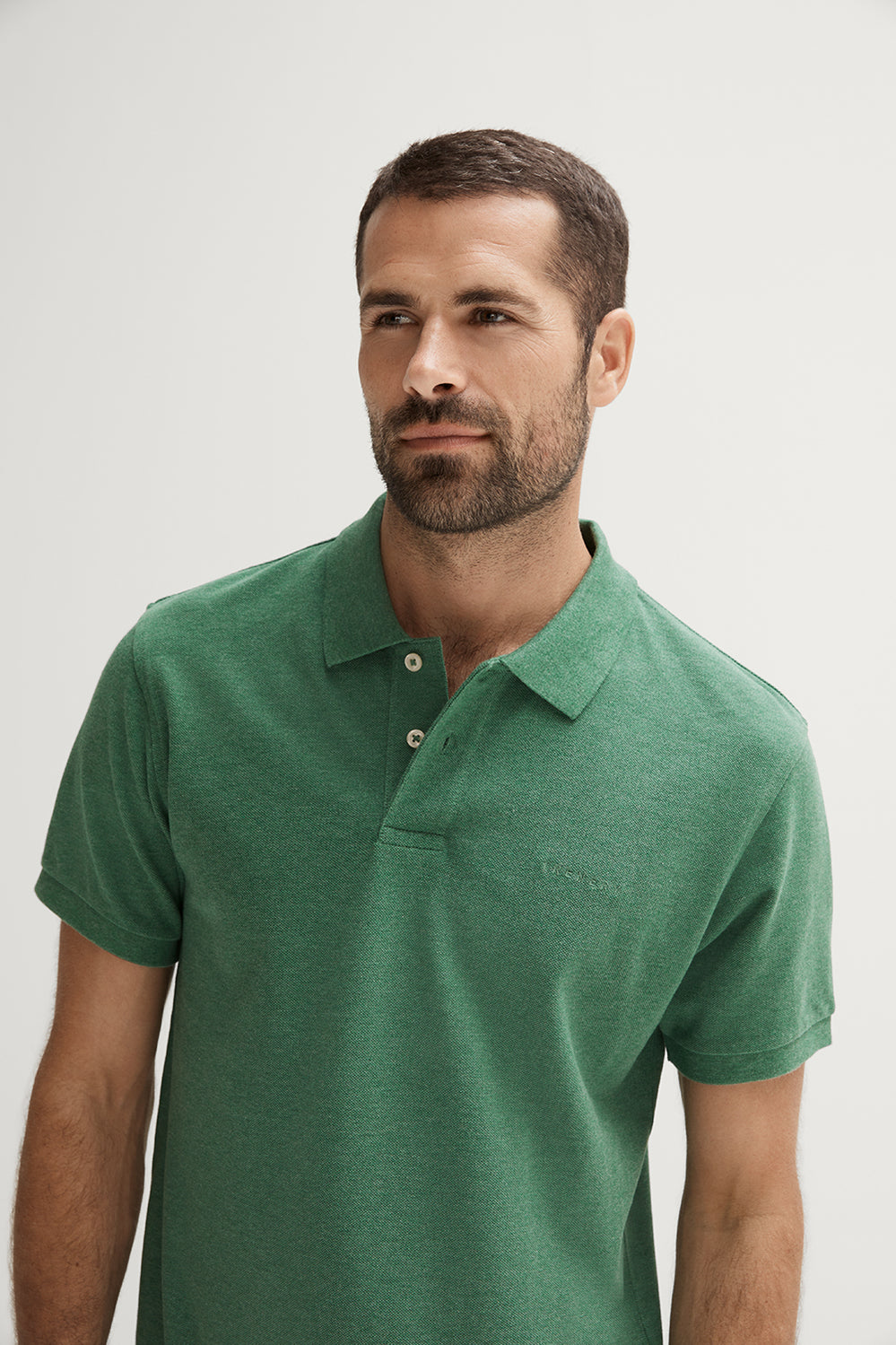 Cotton Pique Marle Logo Polo