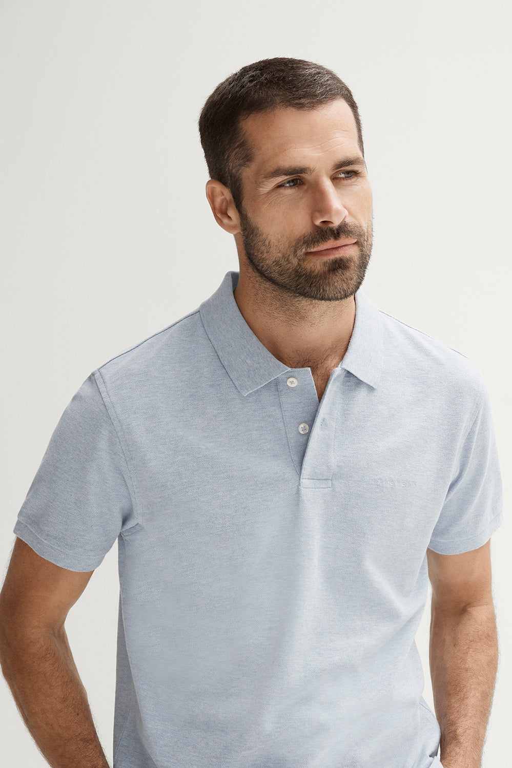 Cotton Pique Marle Logo Polo