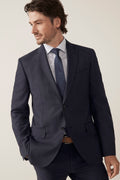 Navy Sharkskin Jacket