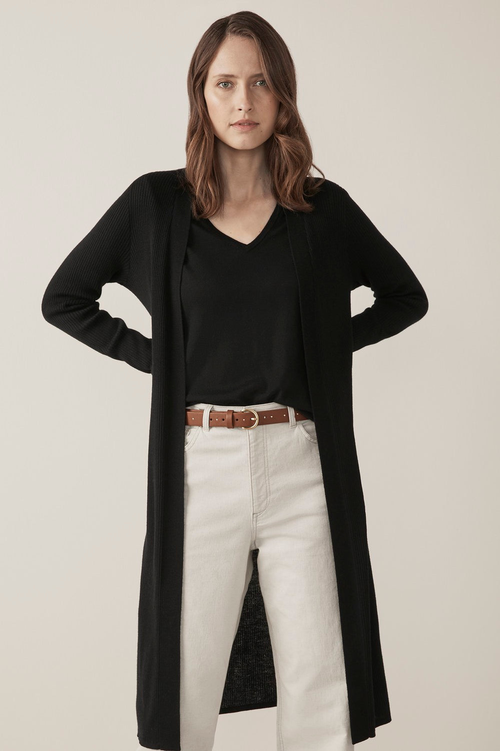 Merino Rib Cardigan