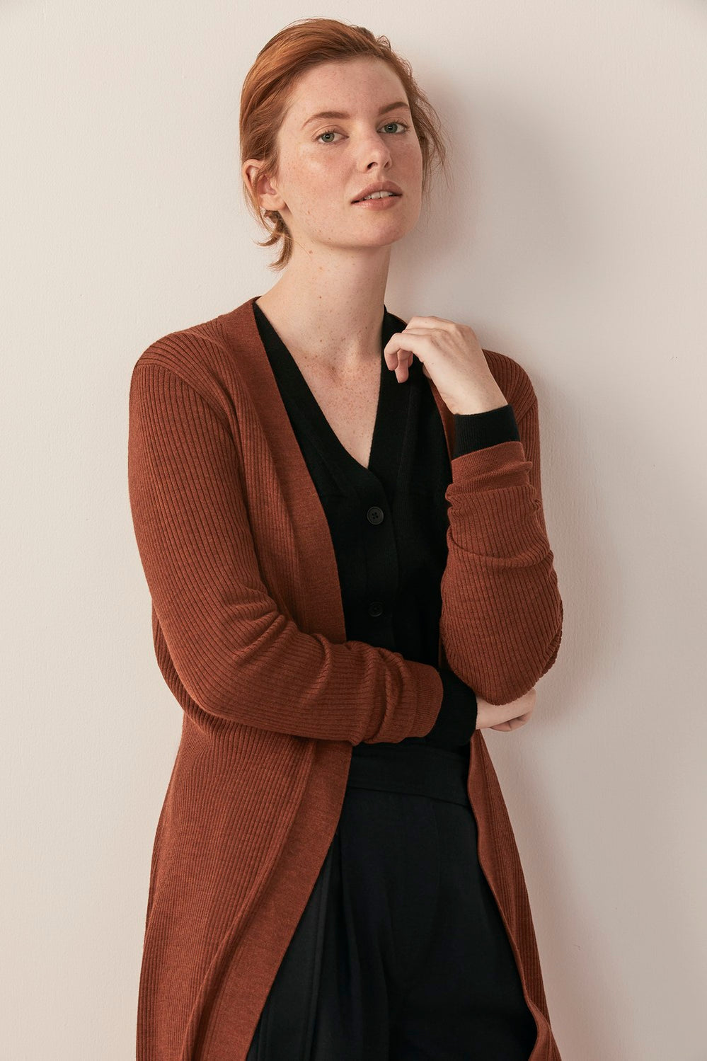 Merino Rib Cardigan