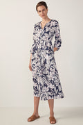 Floral Palm Print Dress