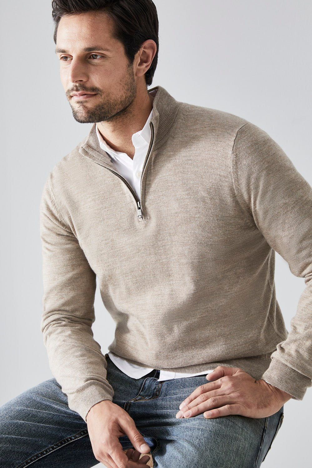 Merino Half Zip