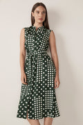 Block Spot Sleeveless Dress