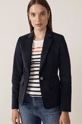 Corduroy Notch Collar Blazer