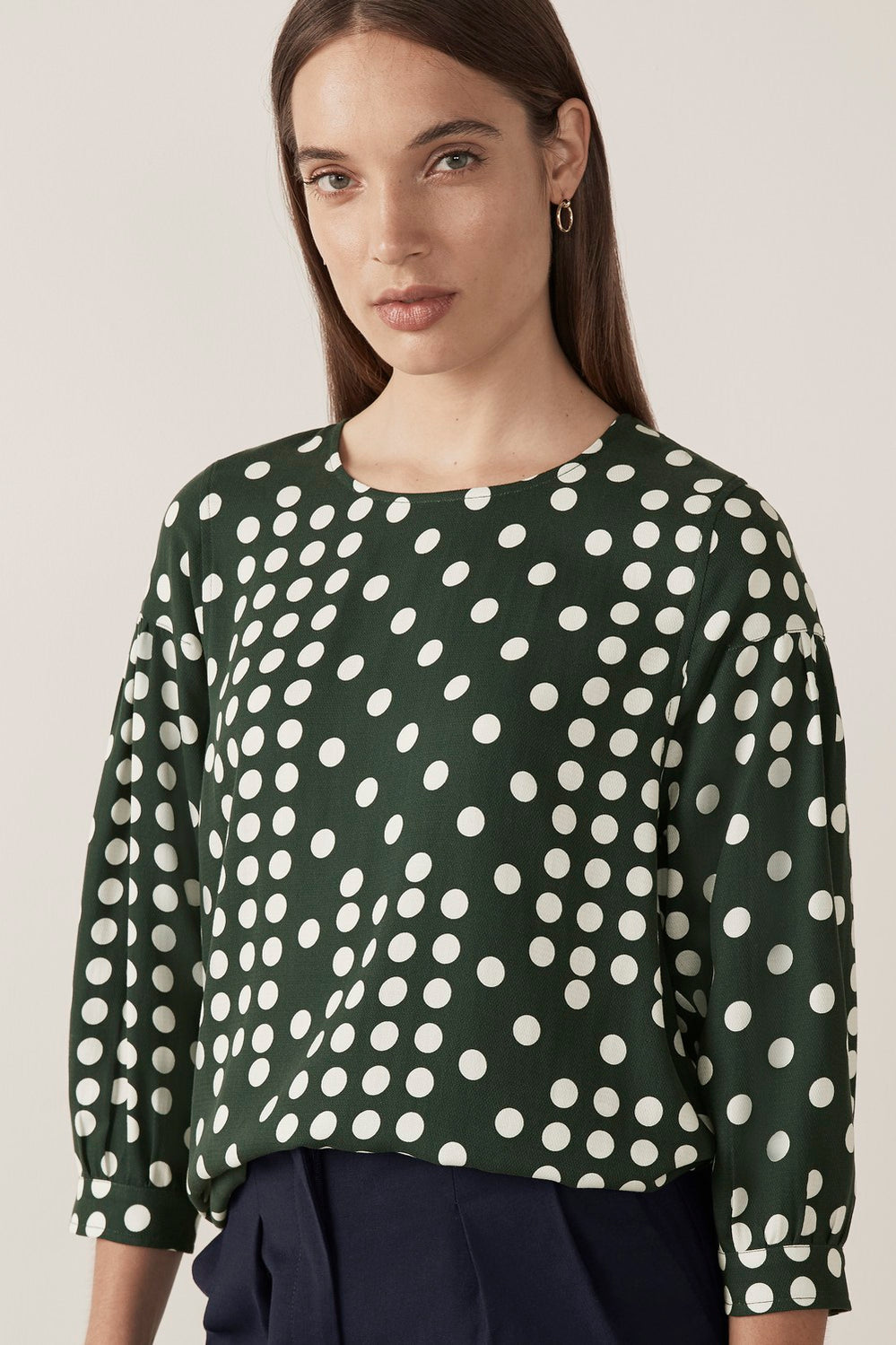 Block Spot Blouse