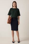 Bi Stretch Pencil Skirt