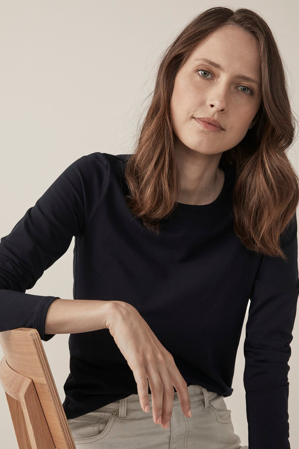 Cotton Long Sleeve T-Shirt