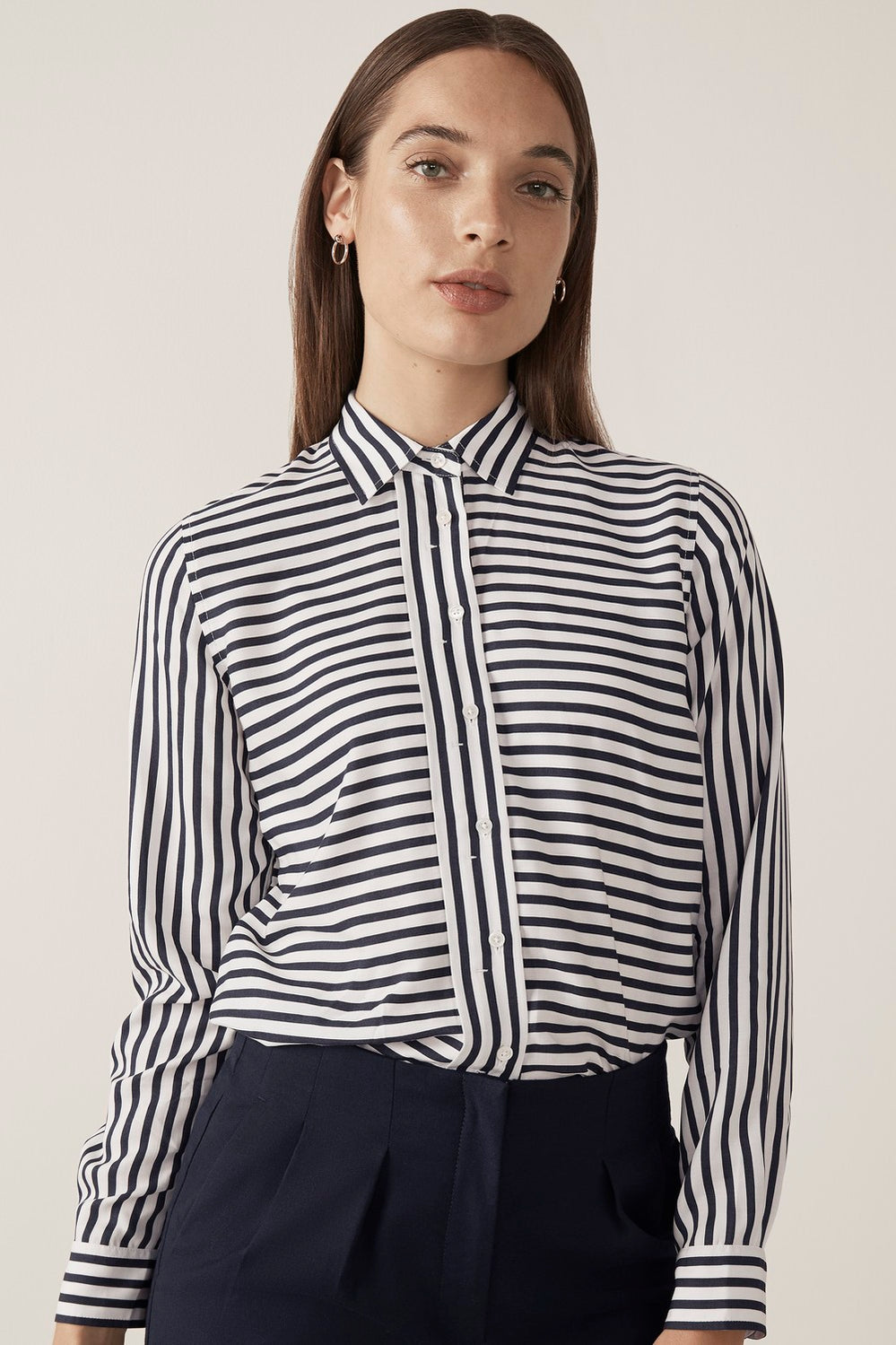 Modal Stripe Shirt