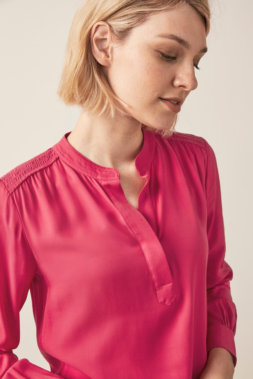 Shirred Boho Blouse