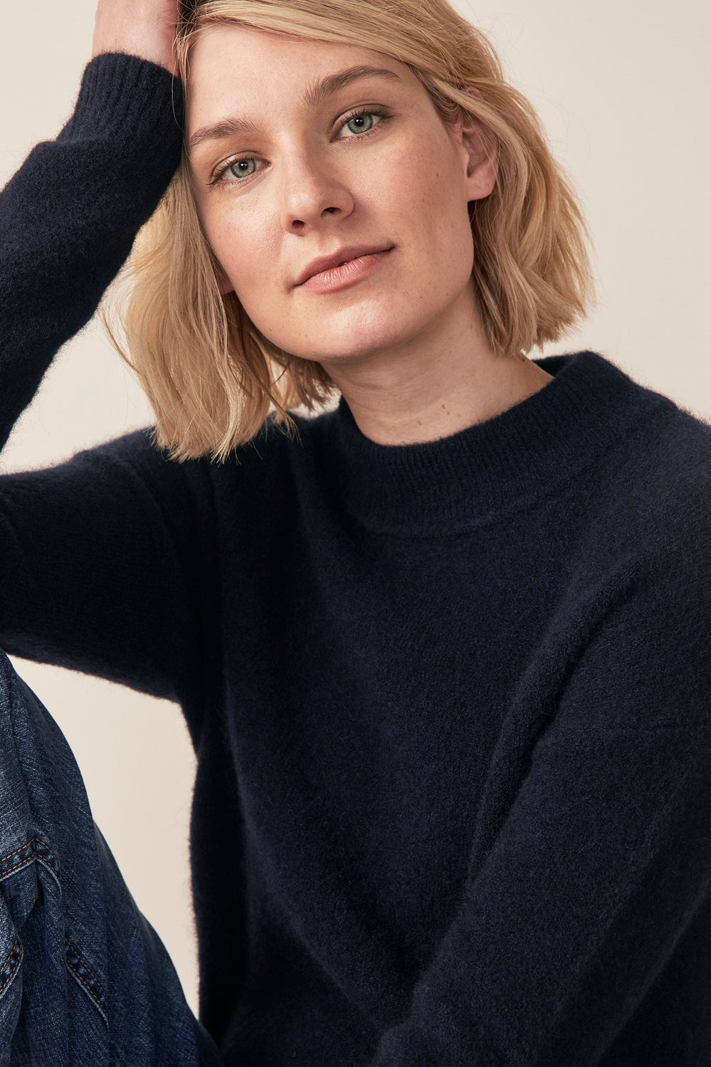 Alpaca Mock Neck Knit