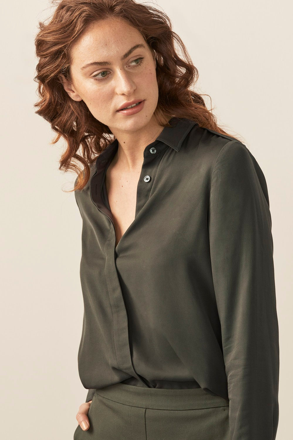 Drape Utility Blouse