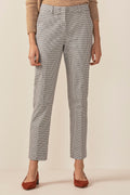 Mini Grid Straight Leg Pant