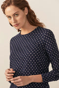 Linen Cotton Mini Ikat T-Shirt