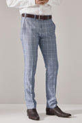 Tailored Textured Windowpane Trouser