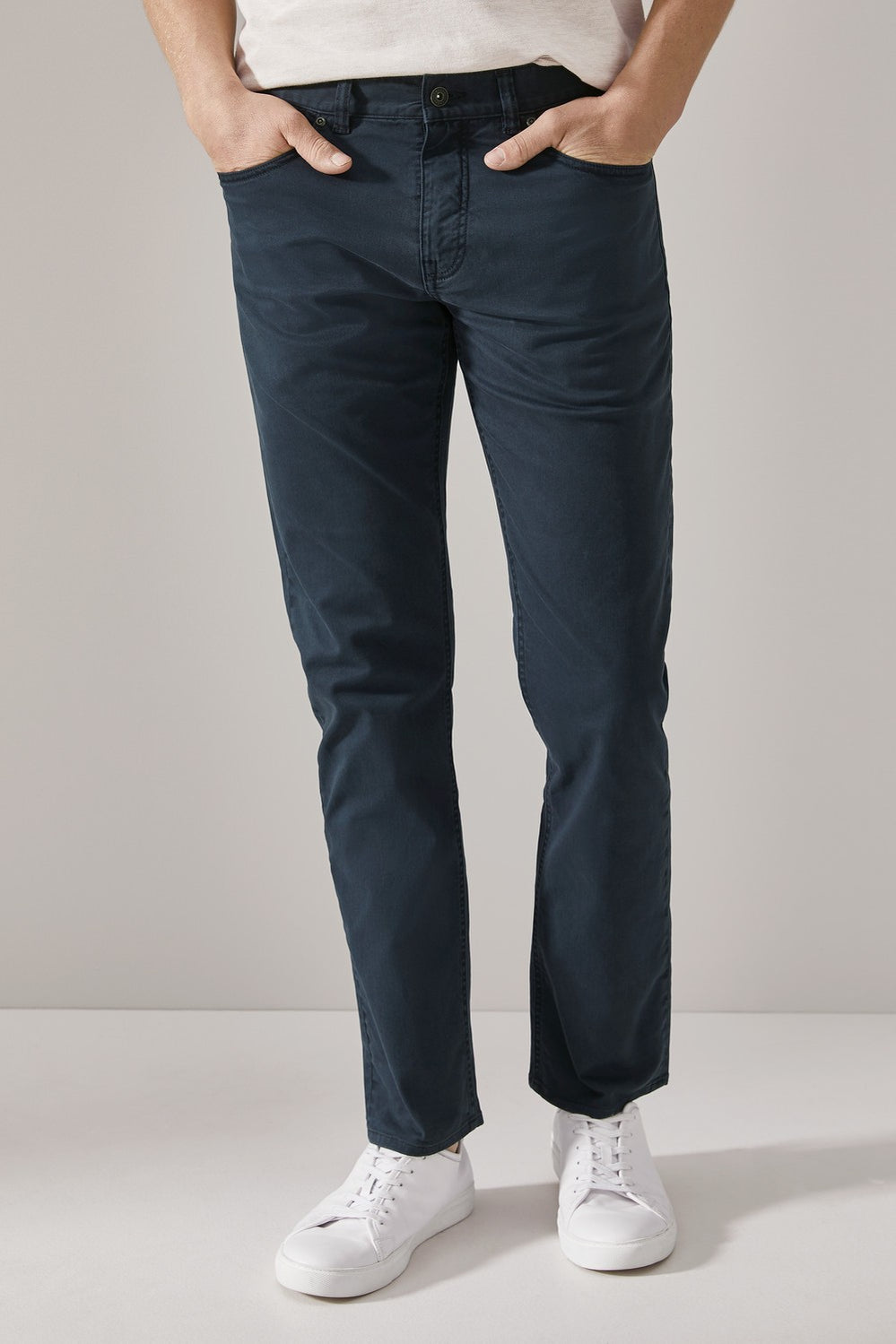 Garment Dyed Twill Five Pocket Pant