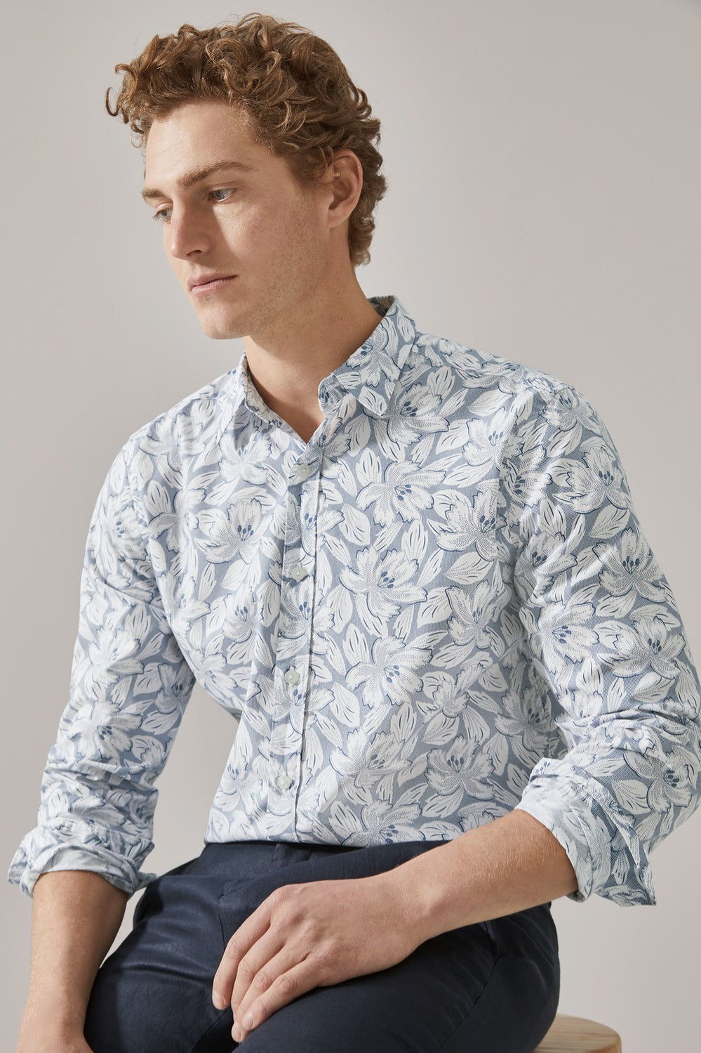 Micro Dot Floral Shirt