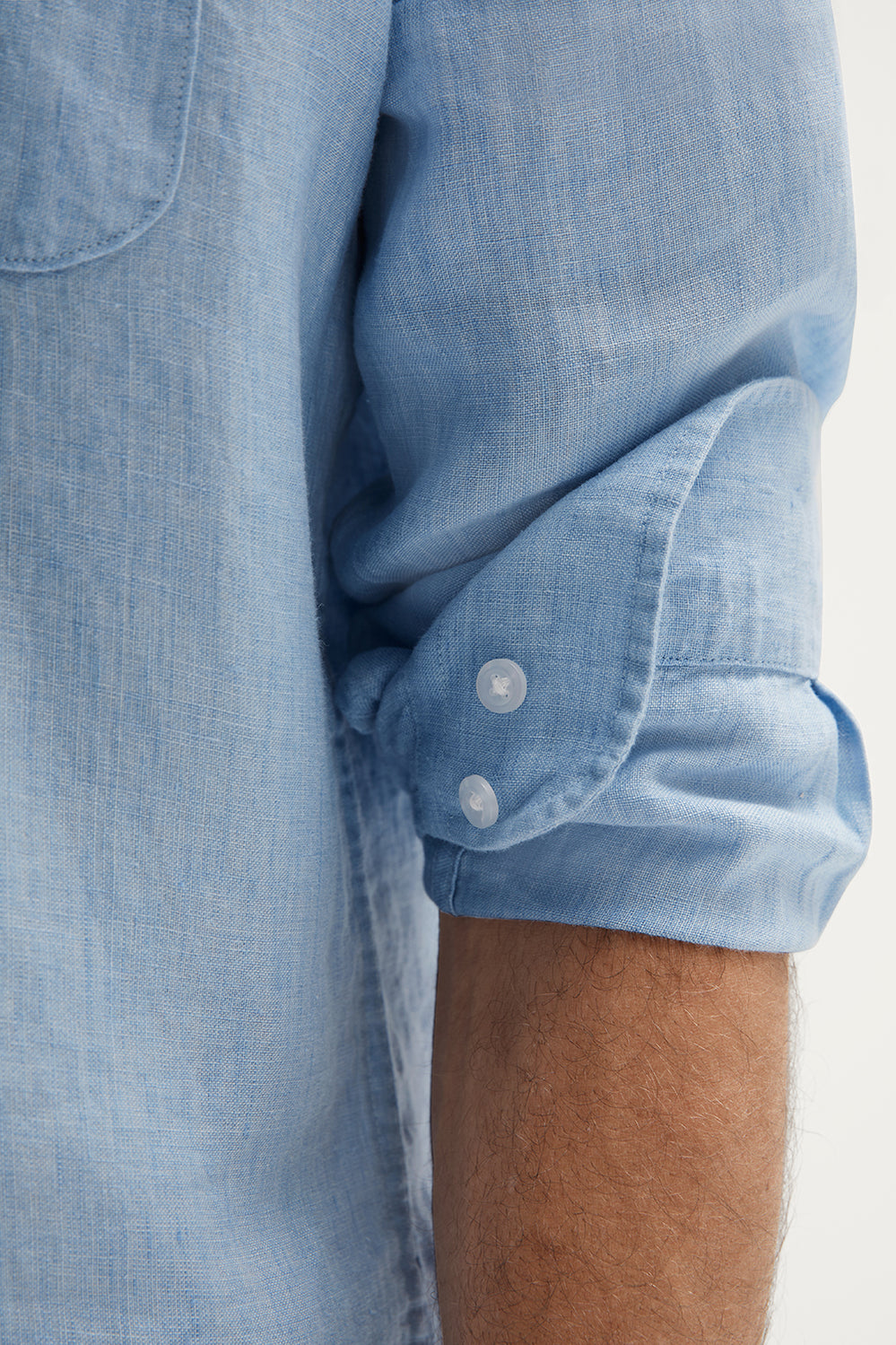 Regular Fit Delave Linen Long Sleeve Shirt