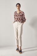 Linen Straight Legging Trouser