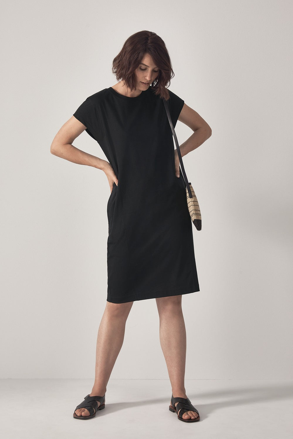 Cotton Interlock Short Sleeve Dress