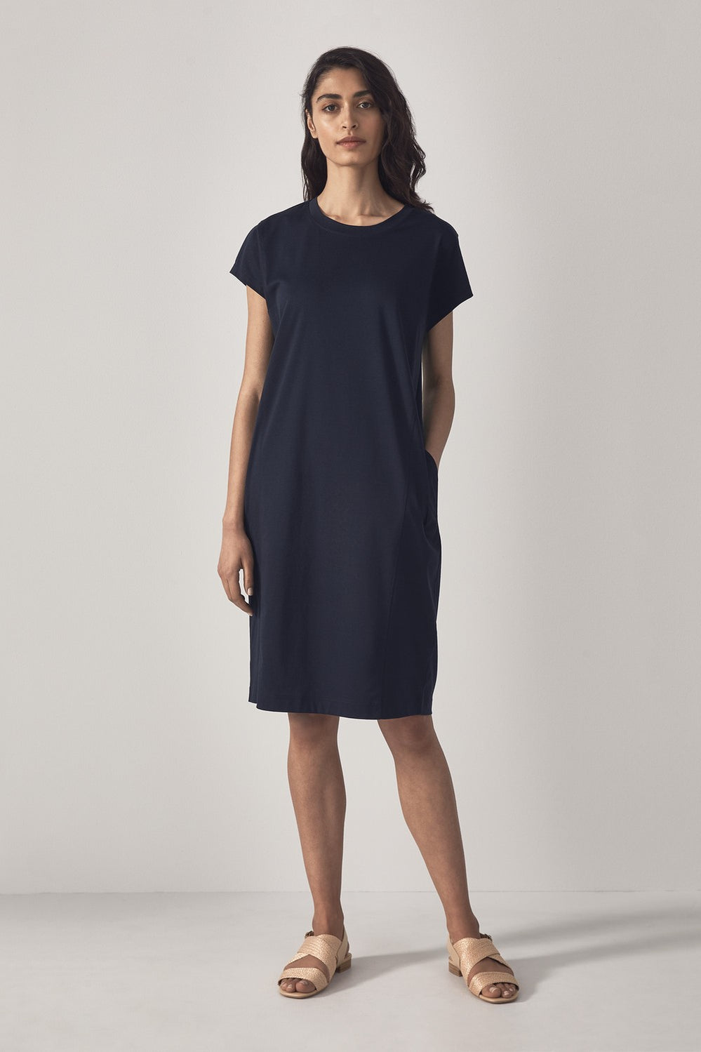 Cotton Interlock Short Sleeve Dress