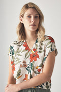 Hibiscus Print Top
