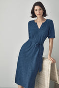 Indigo Cotton Jersey Dress