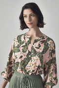 Silk Frangipani Blouse