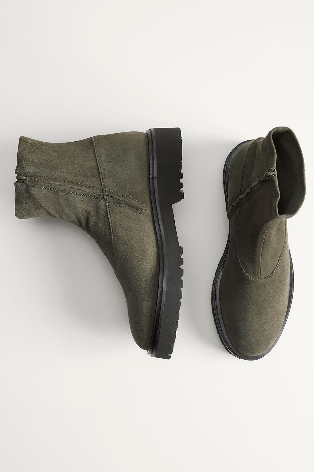 Stretch Suede Sock Boot