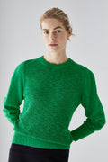 Linen Blend Tuck Sleeve Knit