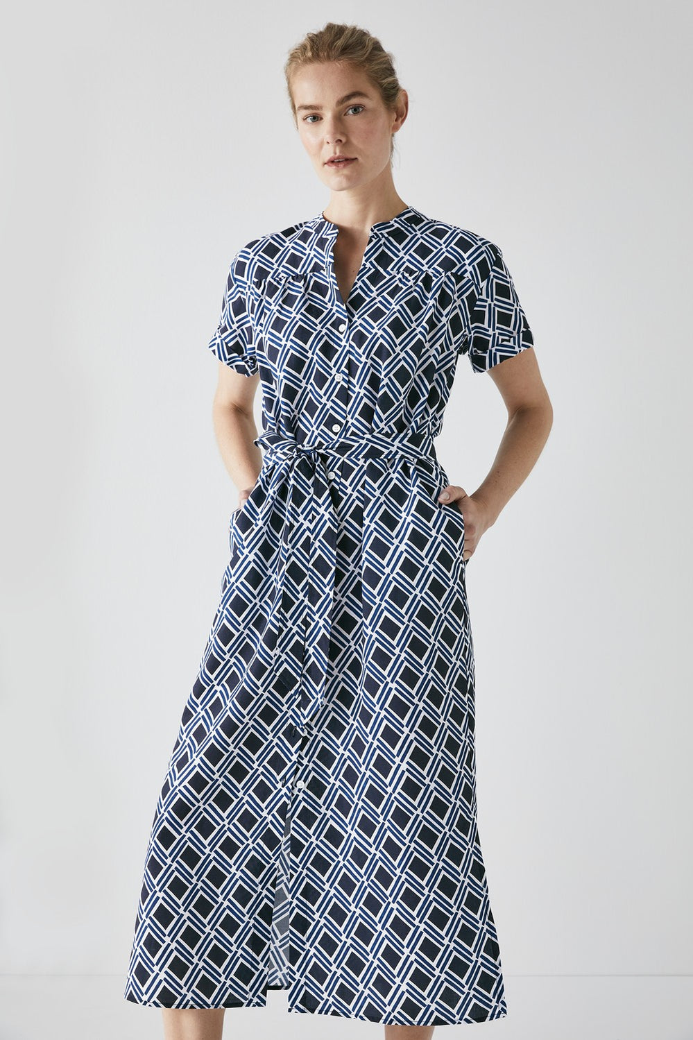 Watercolour Geometric Dress
