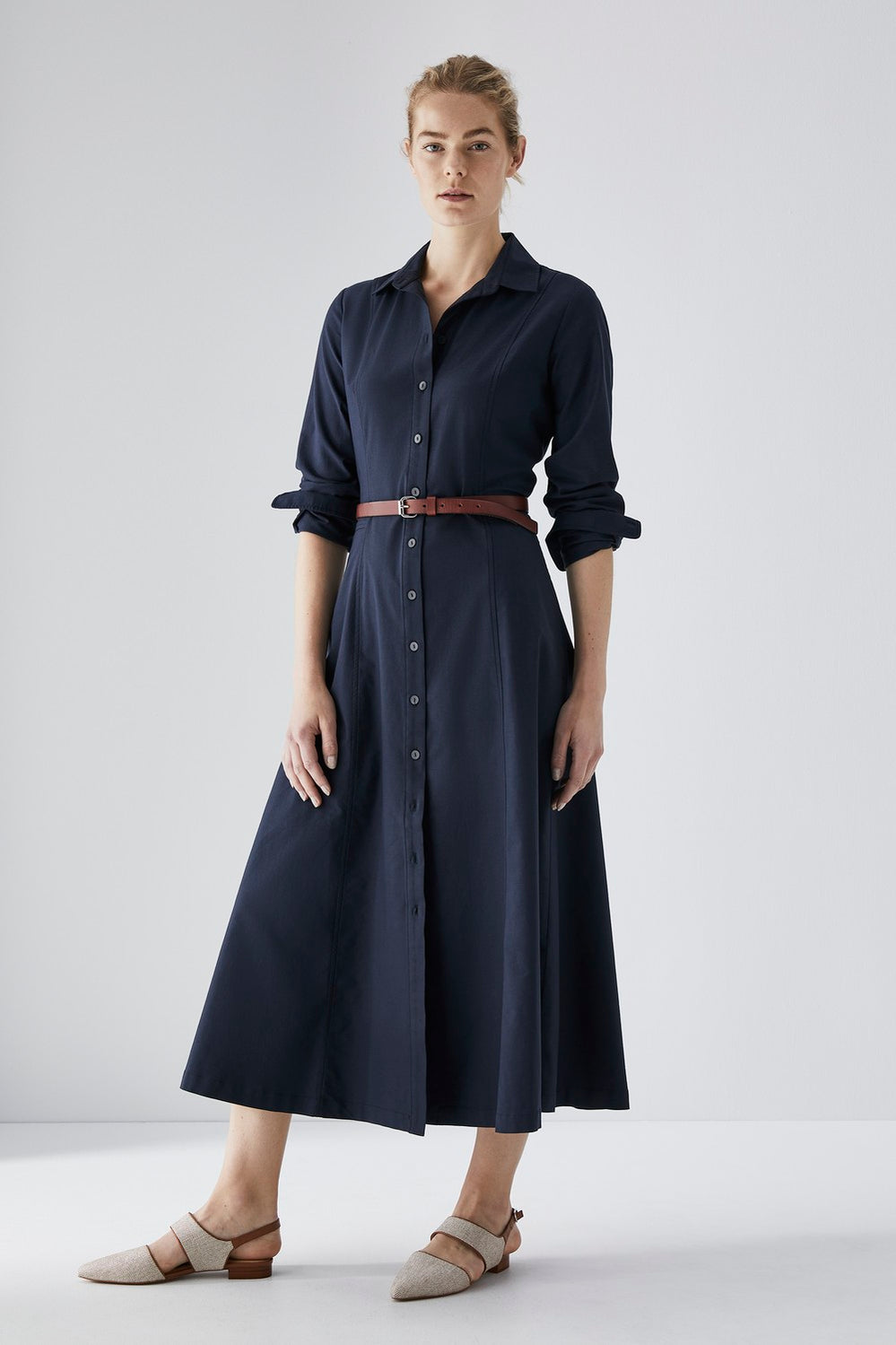Bedford Weave Shirt Dress