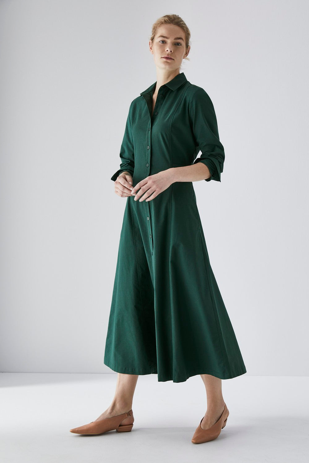 Bedford Weave Shirt Dress