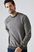 Contrast Trim Crew Sweat