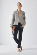 Single Breasted Check Jacket