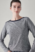 Cotton Bateau Long Sleeve T-Shirt
