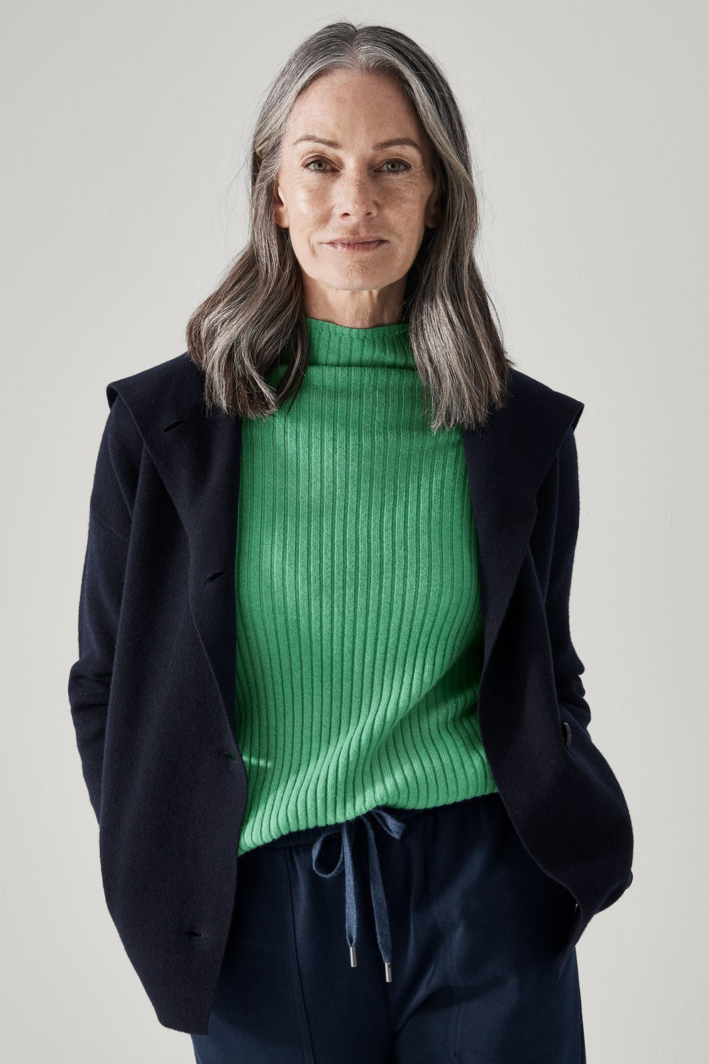 Merino Blend Waterfall Jacket