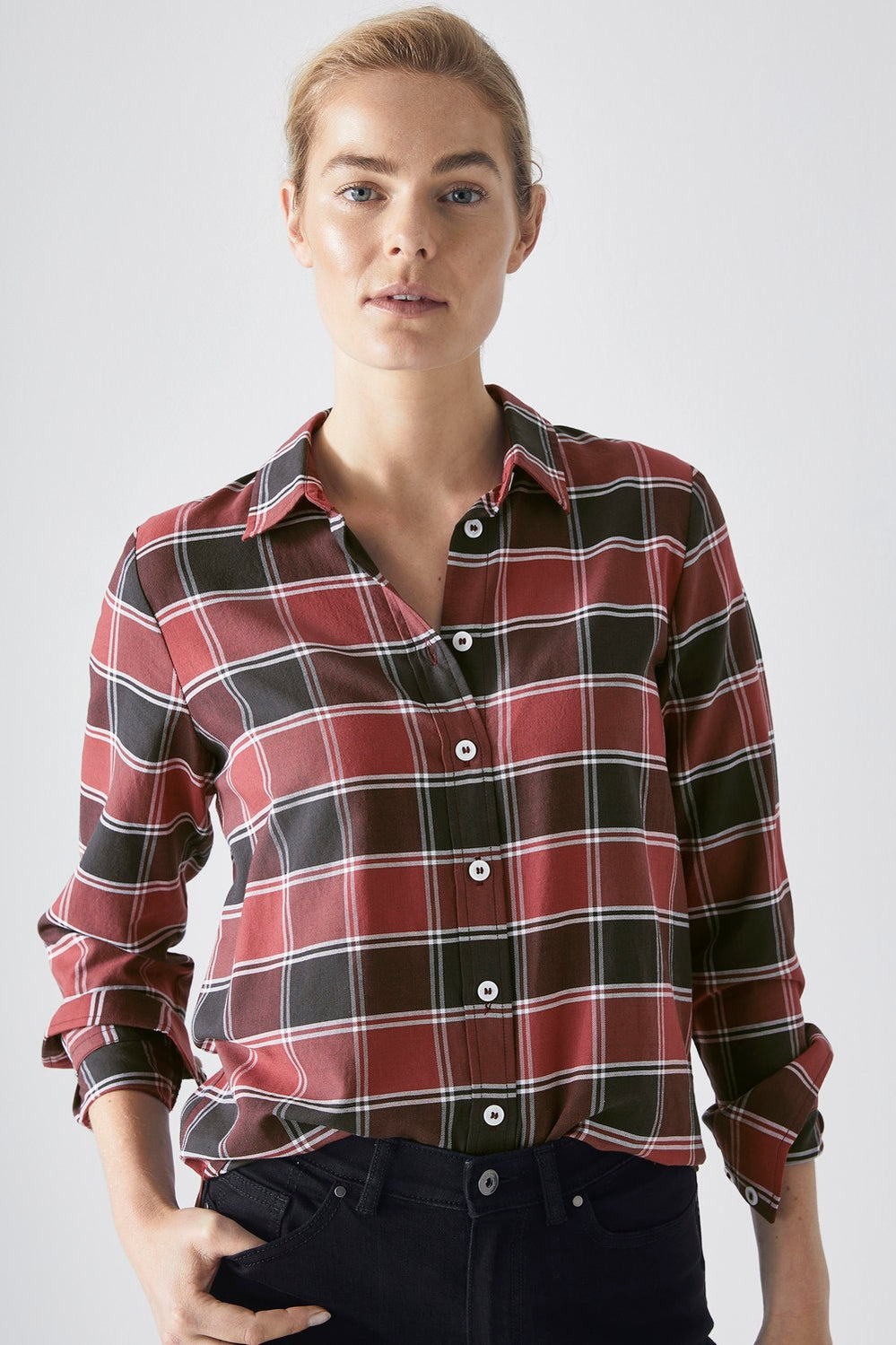 Wool Blend Check Shirt