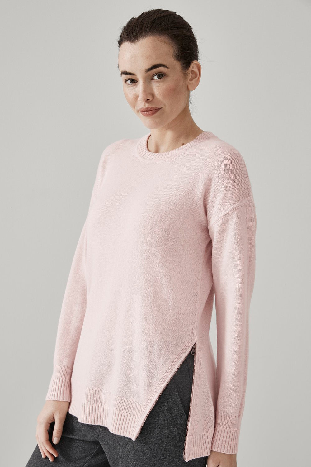 Wool Zip Detail Pullover