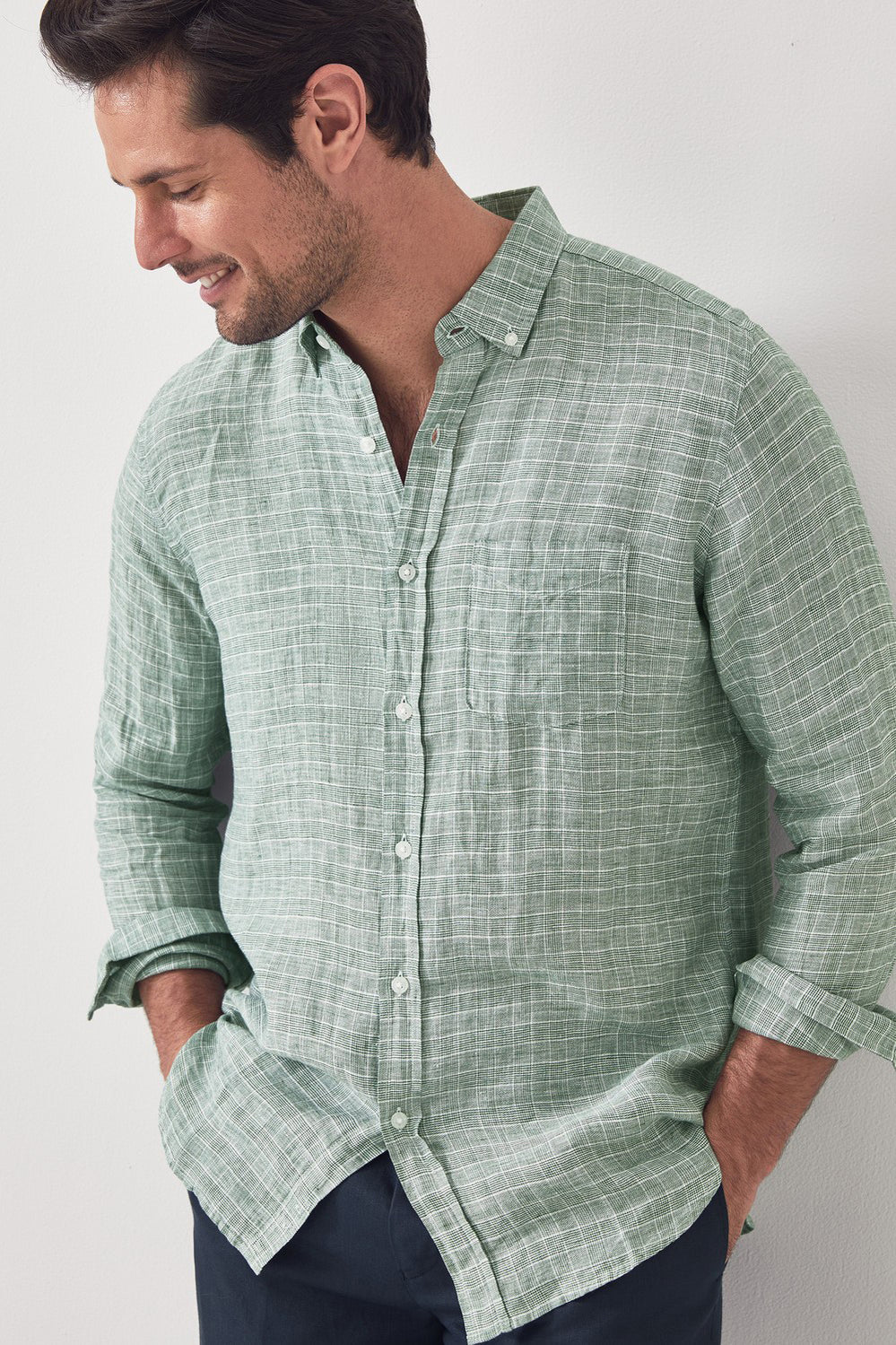 Prince Of Wales Mini Check Shirt