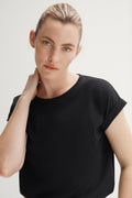 Pima Cotton Cuff Sleeve T-Shirt