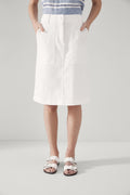 Stretch Denim A-Line Skirt